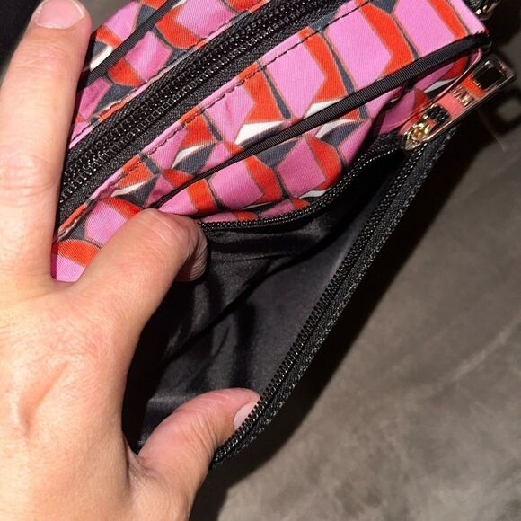 DVF x Target Modern Geo Black Pink Red Navy White Nylon Camera Crossbody Bag - Picture 8 of 13